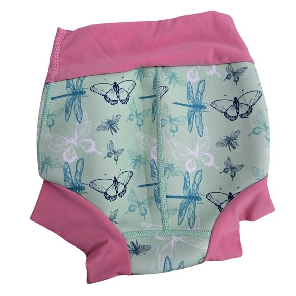 Splash About swim diaper PINK/GREEN Dragonfly‎ Size XXL 2-3Yr -N4 - Picture 4 of 4
